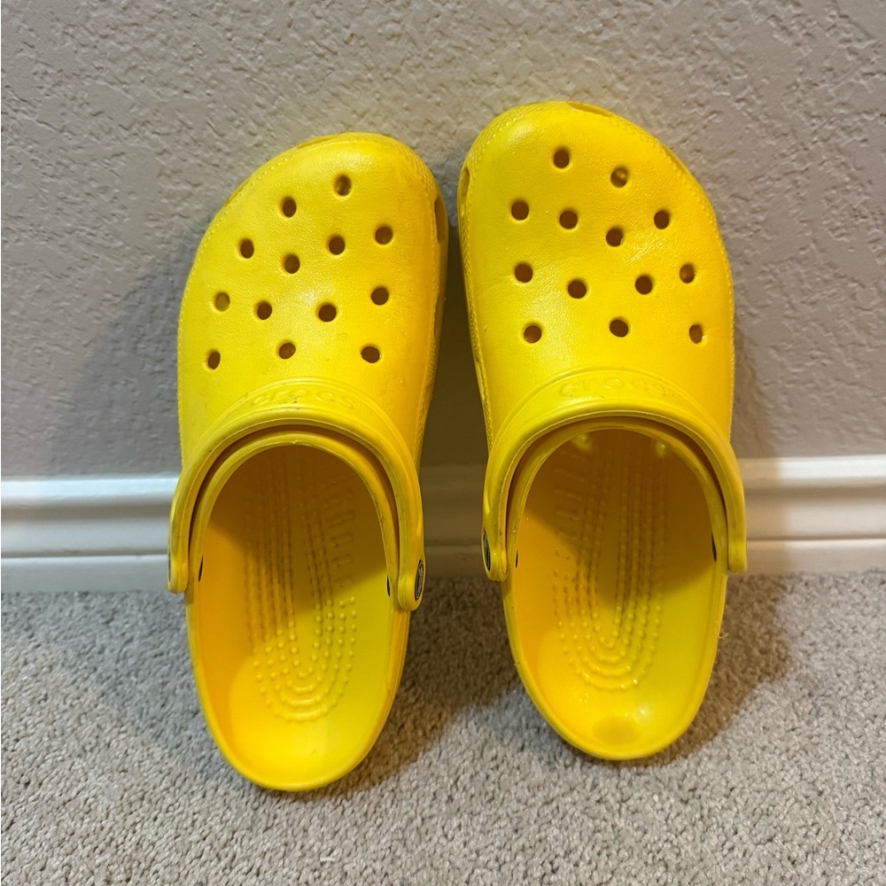 Yellow Crocs Classic Clogs